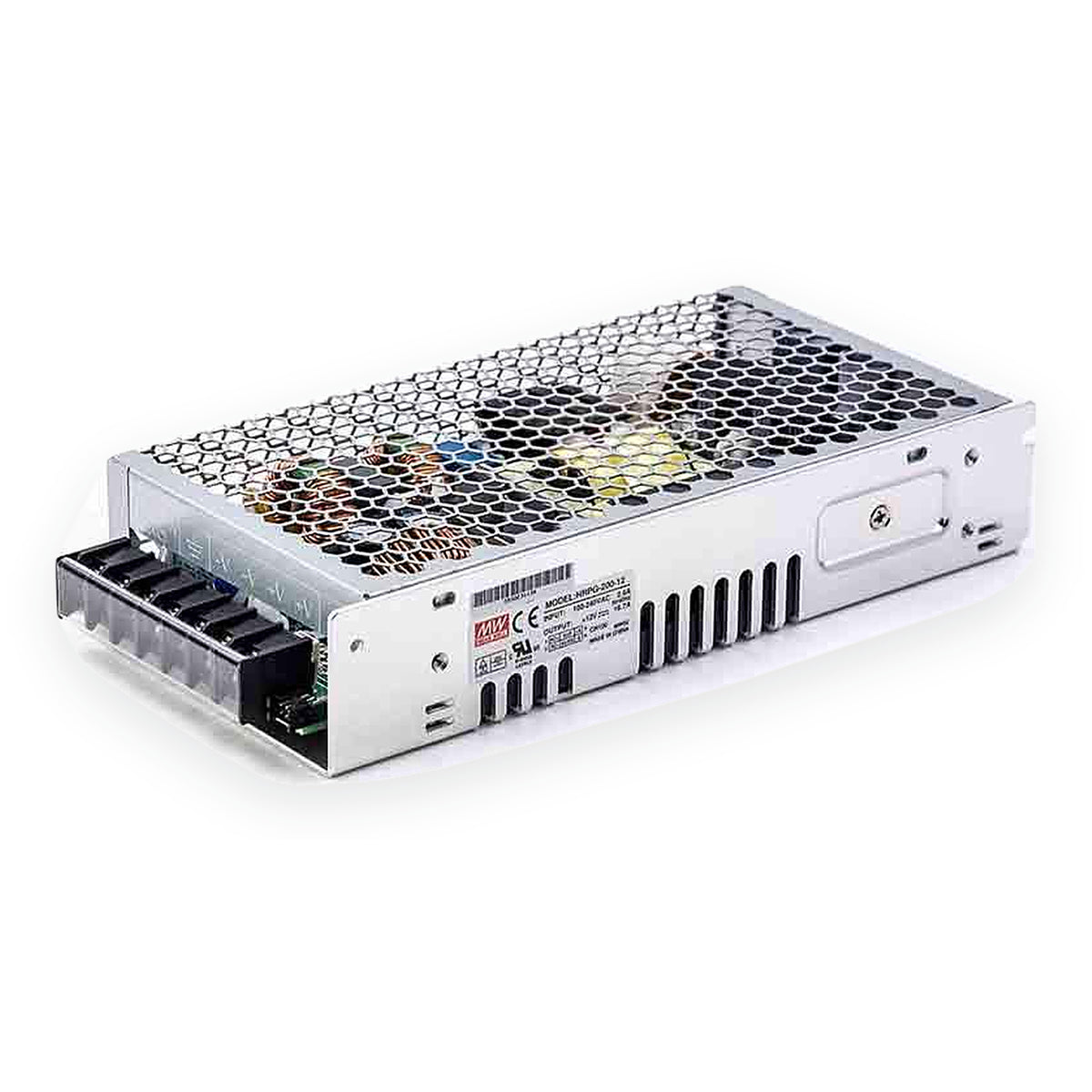 Fuente de alimentación cerrada MEAN WELL HRPG-200-12 de 12V 16.7A 200W