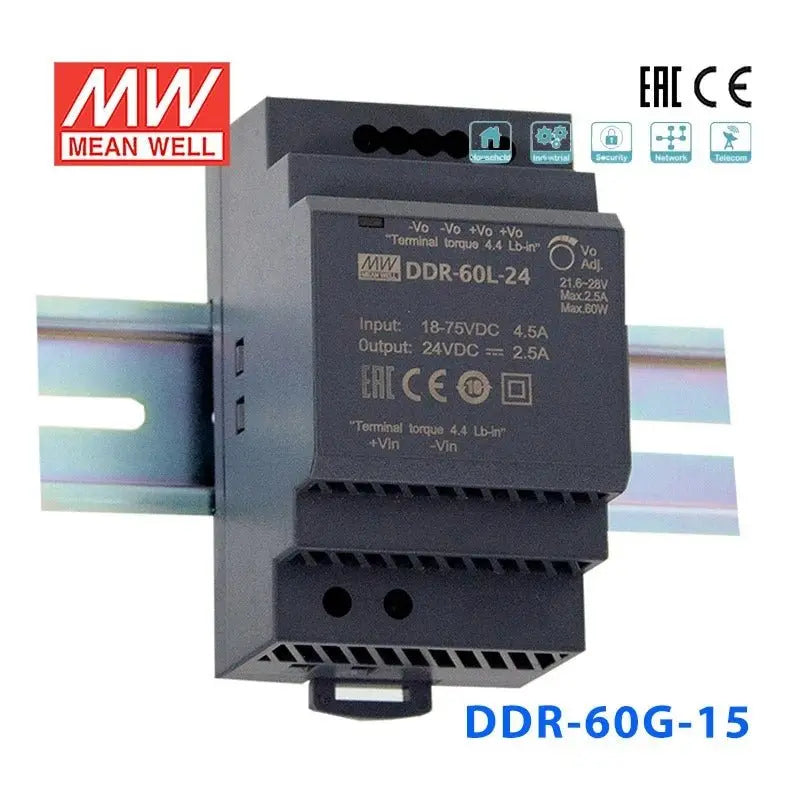 DDR-60G-15 MEAN WELL Power Supply | HTD Electronics