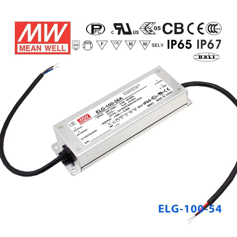 ELG-100-54D2 MEAN WELL Power Supply | HTD Electronics