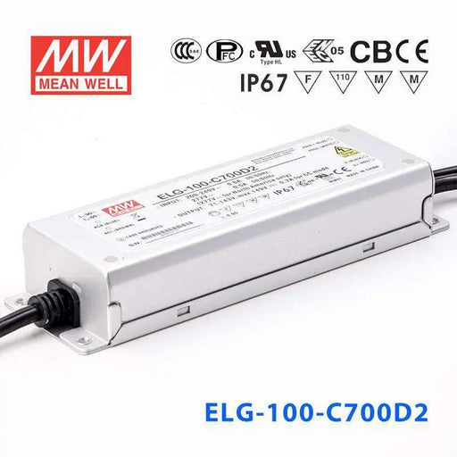 ELG-100-C700AB MEAN WELL Power Supply | HTD Electronics