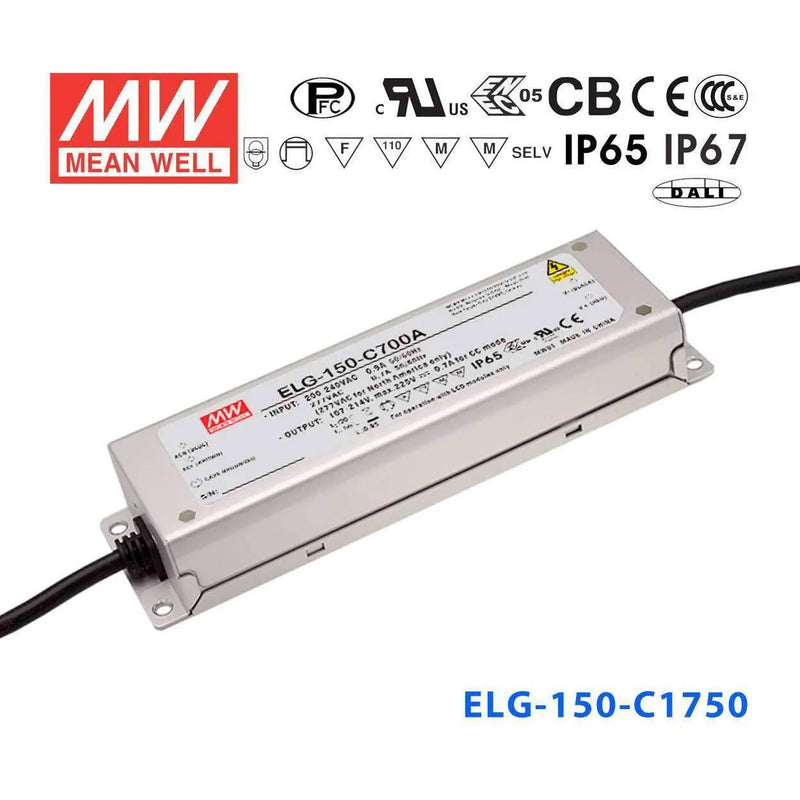 ELG-150-C1750AB MEAN WELL Power Supply | HTD Electronics