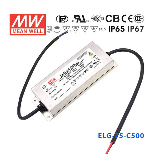 ELG-75-C500AB MEAN WELL Power Supply | HTD Electronics
