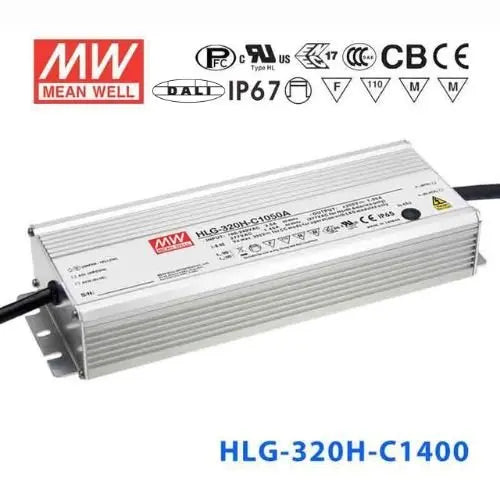 HLG-320H-C1400DA MEAN WELL Power Supply | HTD Electronics