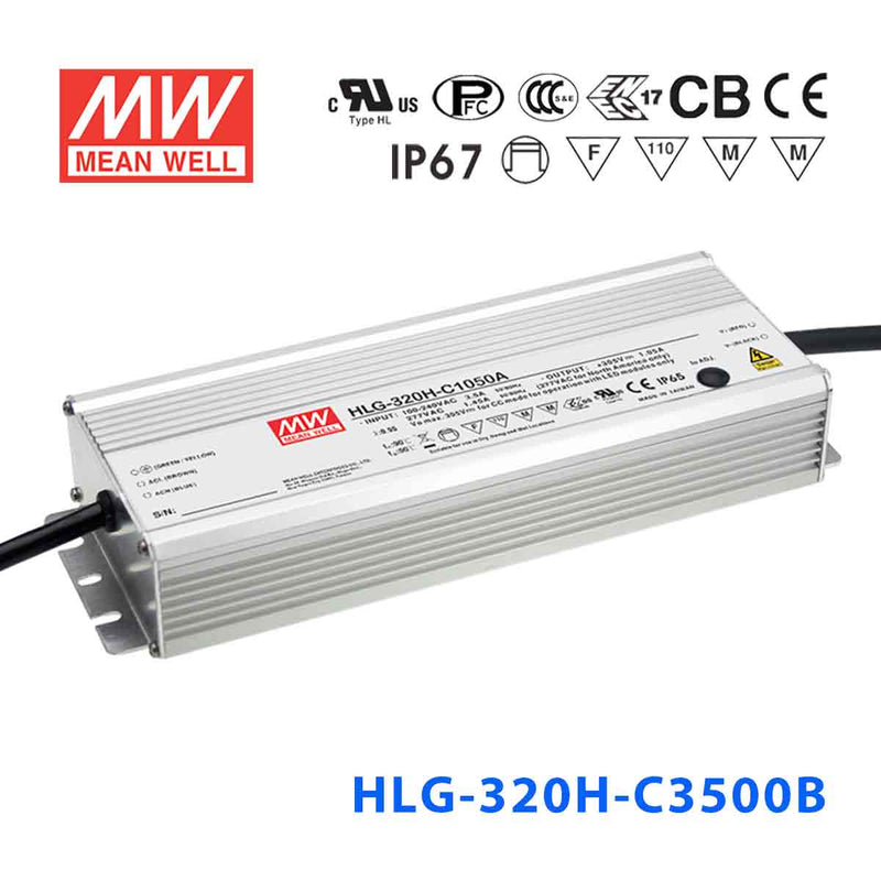HLG-320H-C3500AB MEAN WELL Power Supply | HTD Electronics