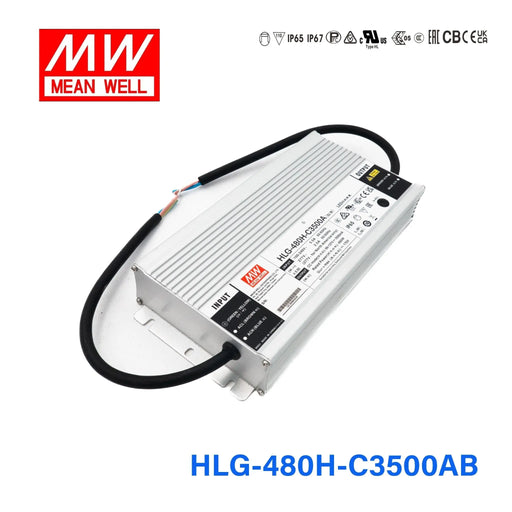 HLG-480H-C3500AB MEAN WELL Power Supply | HTD Electronics