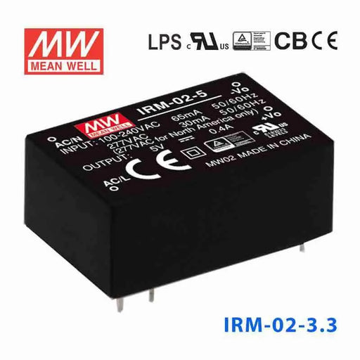 IRM-02-3.3 MEAN WELL Power Supply | HTD Electronics