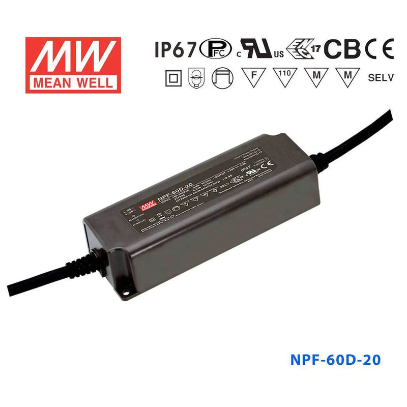 NPF-60D-20 MEAN WELL Power Supply | HTD Electronics