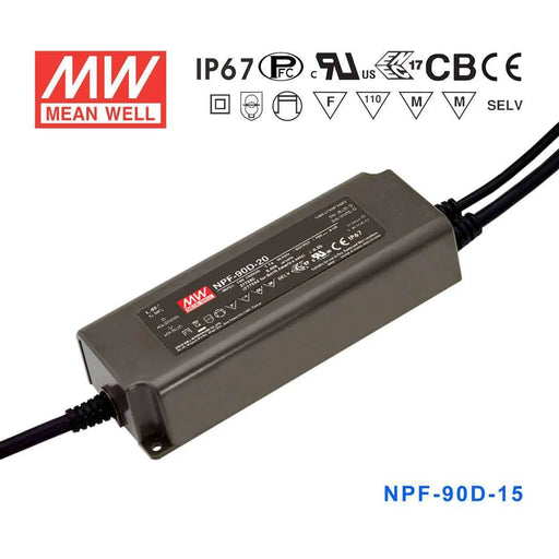 NPF-90D-15 MEAN WELL Power Supply | HTD Electronics