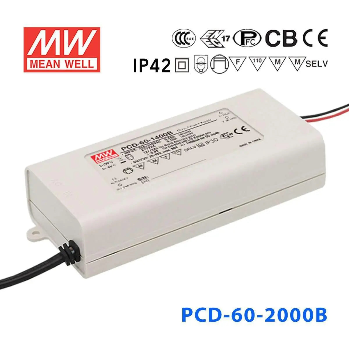 PCD-60-2000B MEAN WELL Power Supply | HTD Electronics