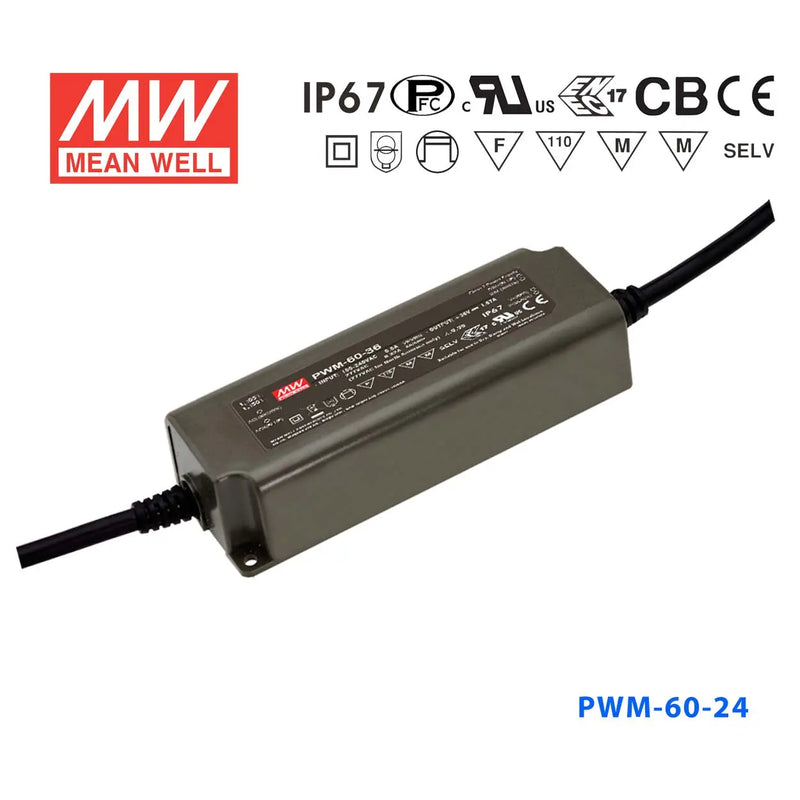 PWM-60-24DA MEAN WELL Power Supply | HTD Electronics