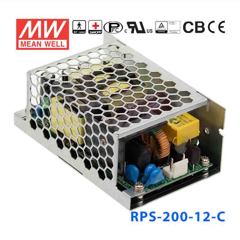 RPS-200-12-C MEAN WELL Power Supply | HTD Electronics