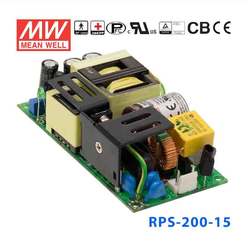RPS-200-15 MEAN WELL Power Supply | HTD Electronics
