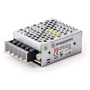 Fuente de alimentación cerrada MEAN WELL RS-15-5 de 5V 3A 15W